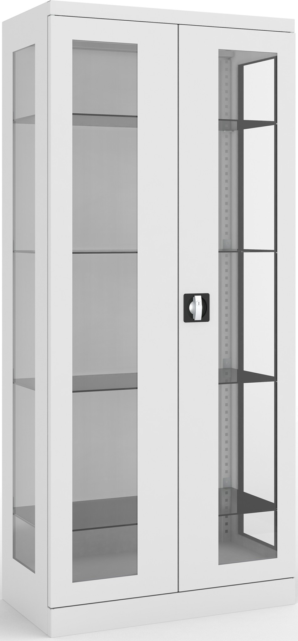 Bild von Mehrzweckschrank 1800x800x435 mm HxBxT, NSML 115, Türen und Seiten mit Sichtfenster