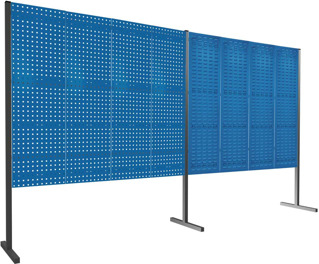 Bild von Werkzeugwand mit Loch- /Schlitzplatten, Doppelfeld gerade, Länge 2000 / 2000 mm