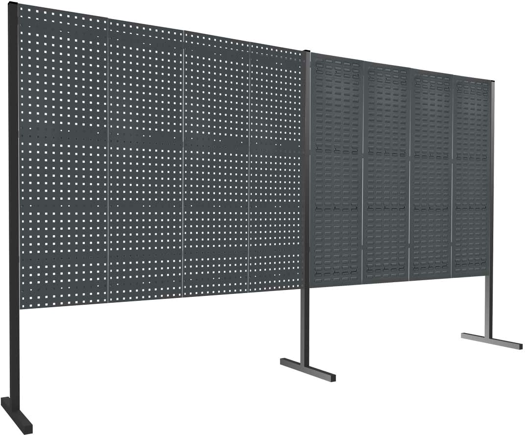 Bild von Werkzeugwand mit Loch- /Schlitzplatten, Doppelfeld gerade, Länge 2000 / 2000 mm