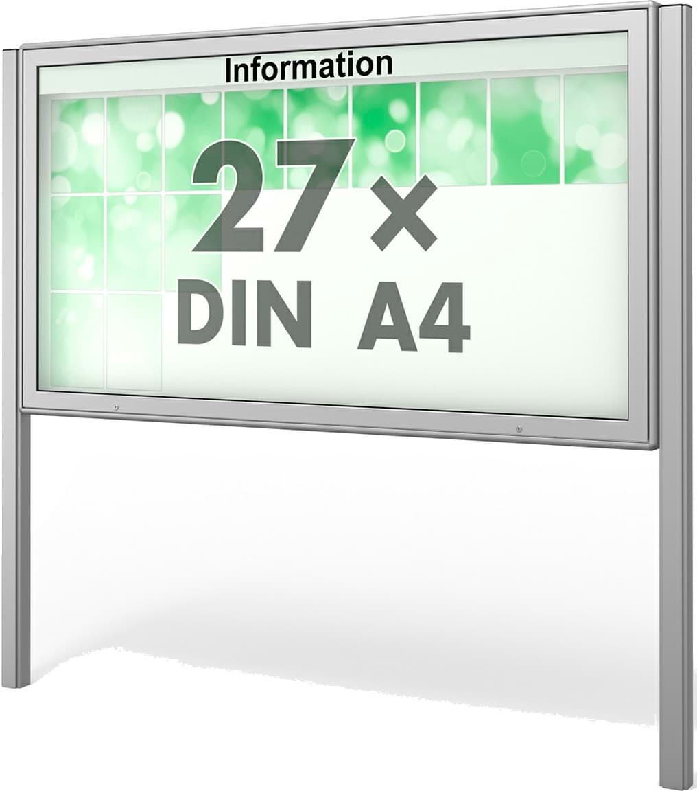 Bild von Schaukasten Plenum 2020x1130x80 mm BxHxT, mit Ständer
