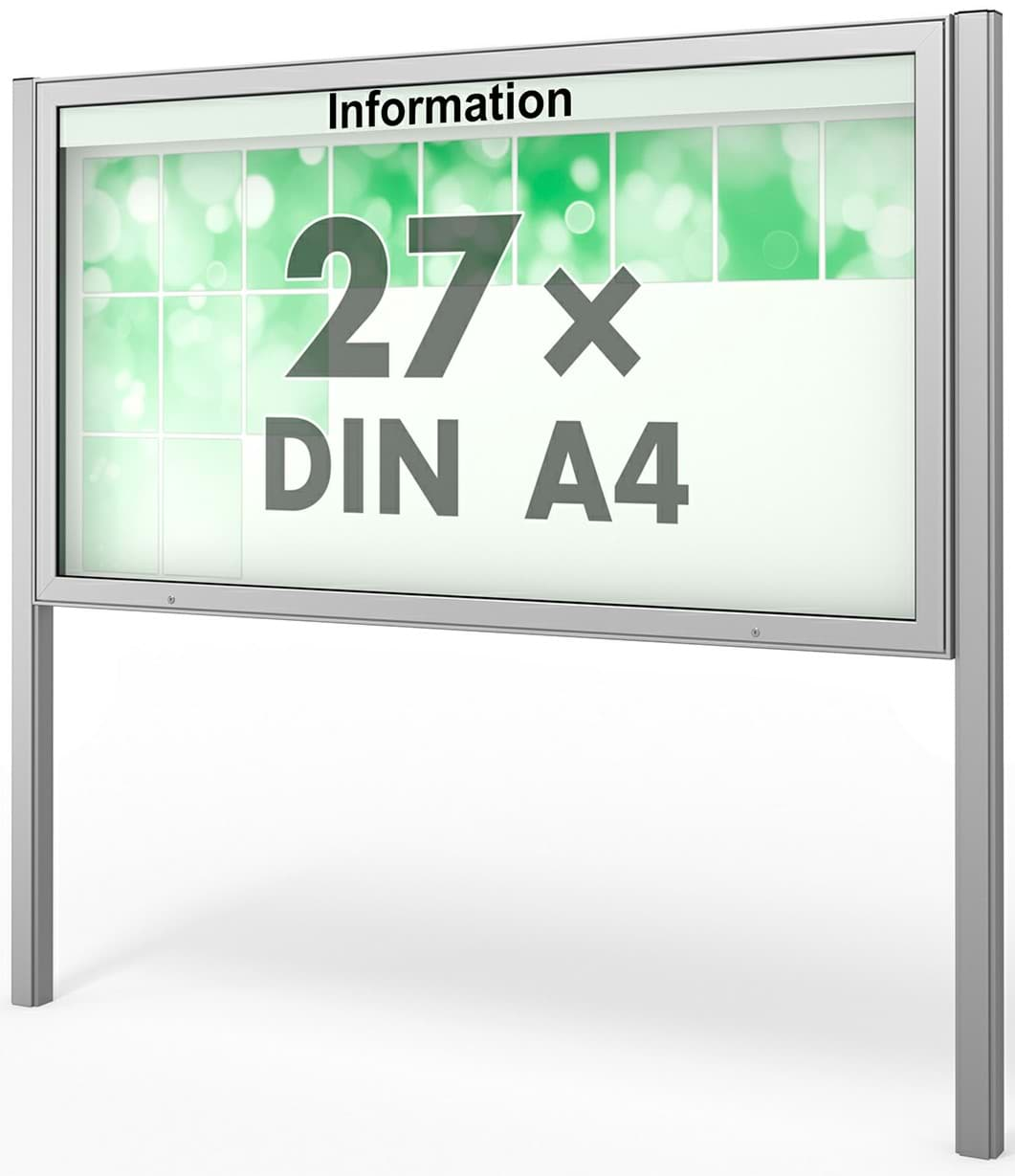 Bild von Schaukasten Plenum 2020x1130x100 mm BxHxT, mit Ständer