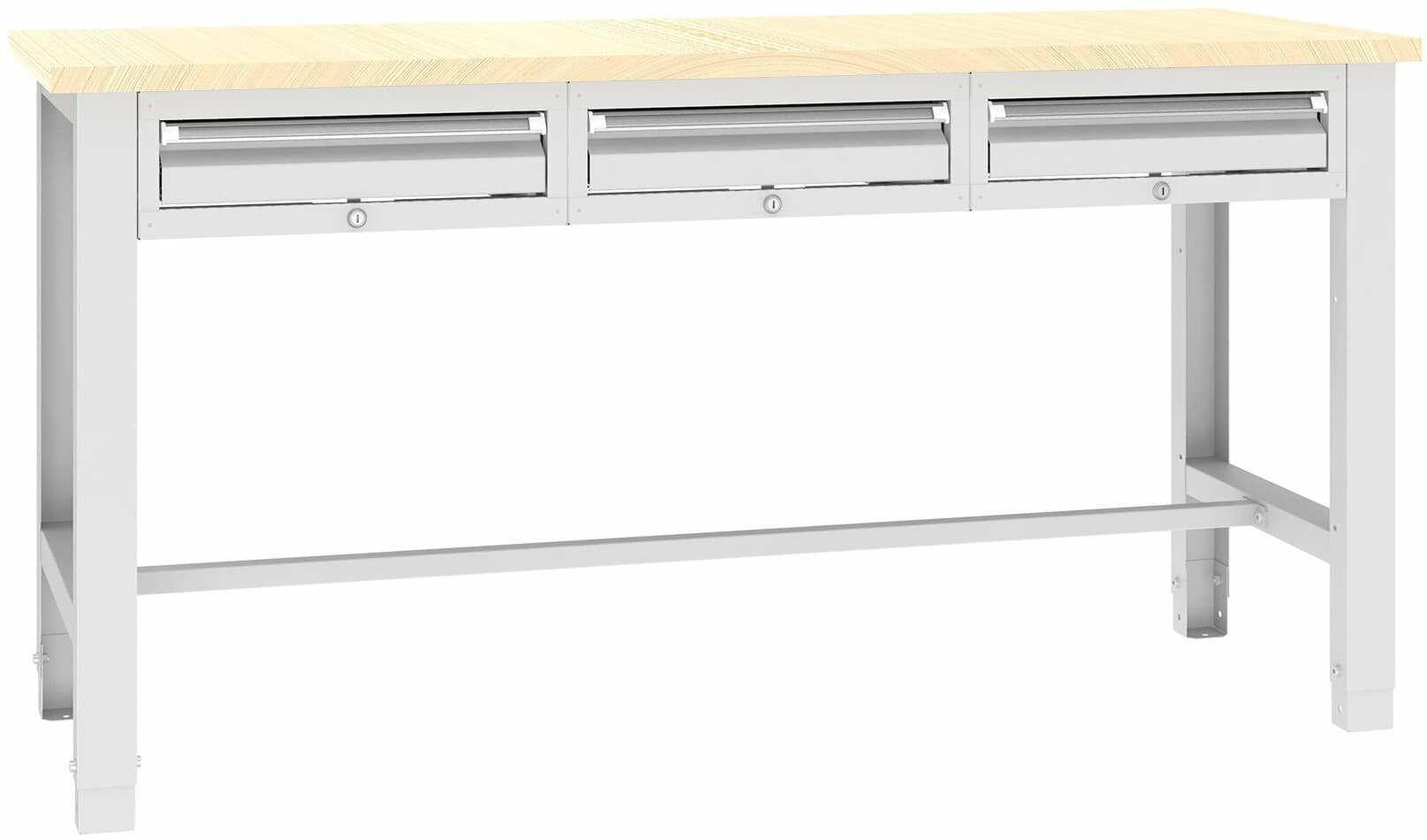 Bild von Werkbank SWT 17/2, var. Höhe, 1765x620x850-900 mm LxTxH