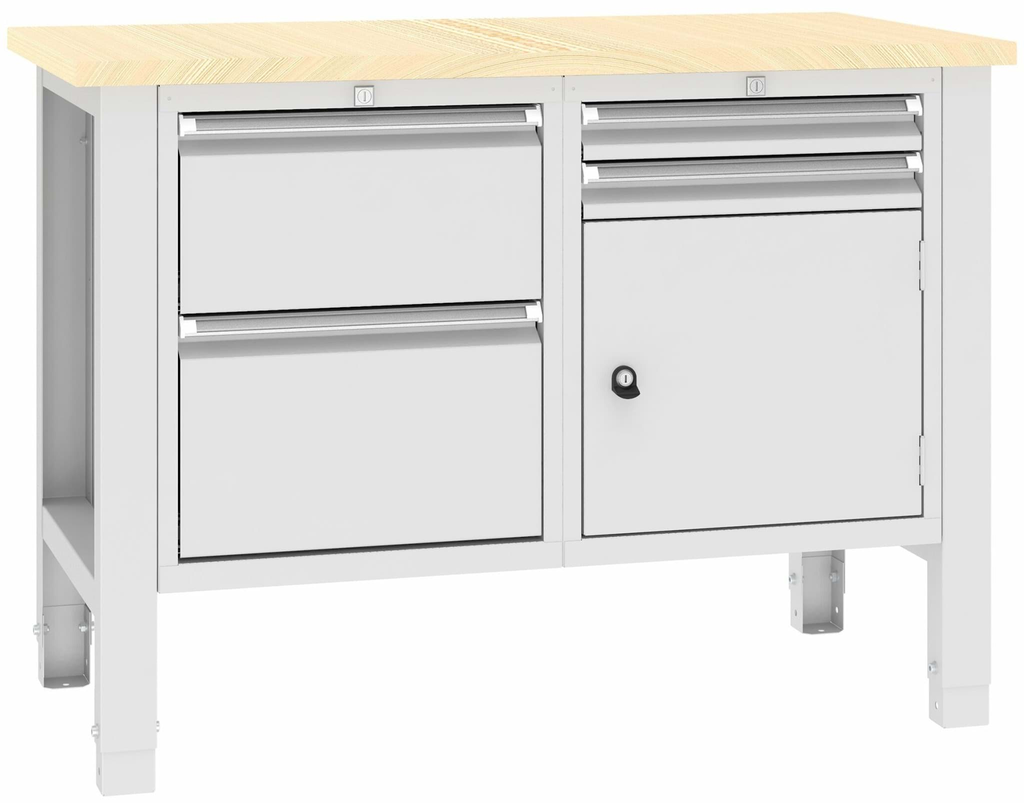 Bild von Werkbank SWT 12/6, var. Höhe, 1245x620x850-900 mm LxTxH