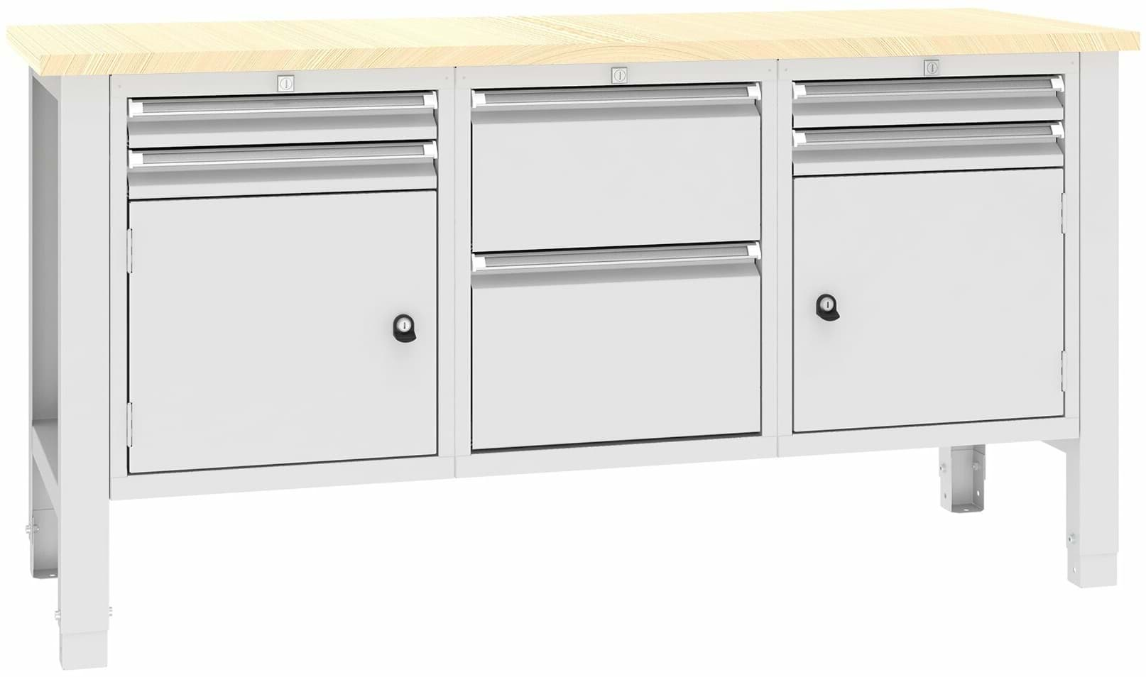 Bild von Werkbank SWT 17/6, var. Höhe, 1765x620x850-900 mm LxTxH