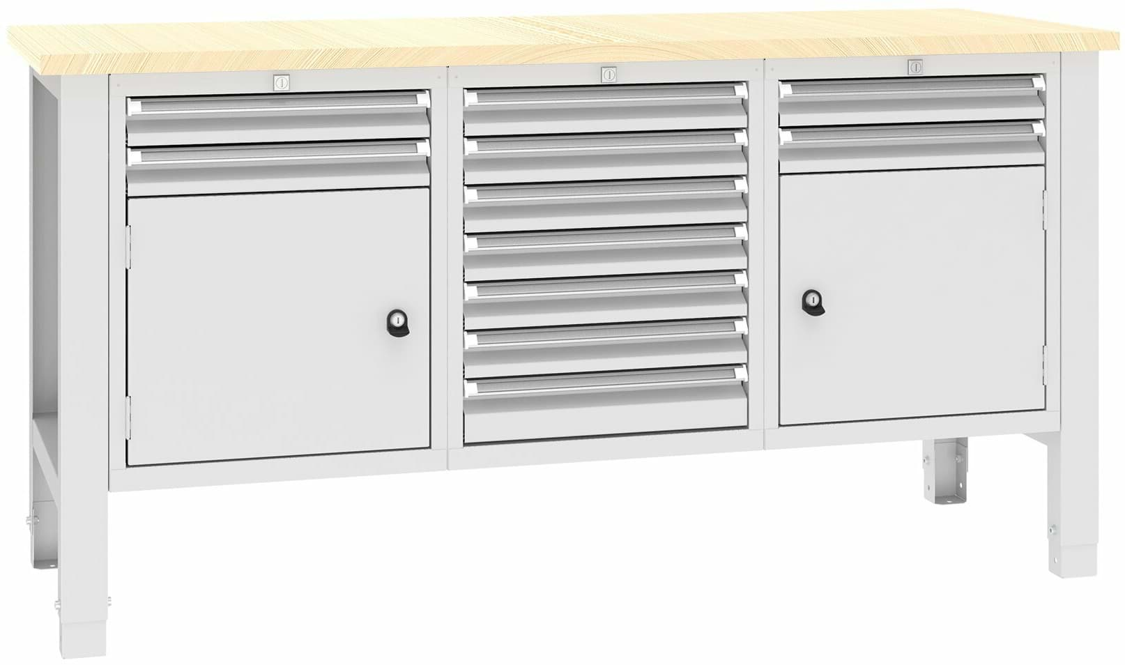 Bild von Werkbank SWT 17/7, var. Höhe, 1765x620x850-900 mm LxTxH