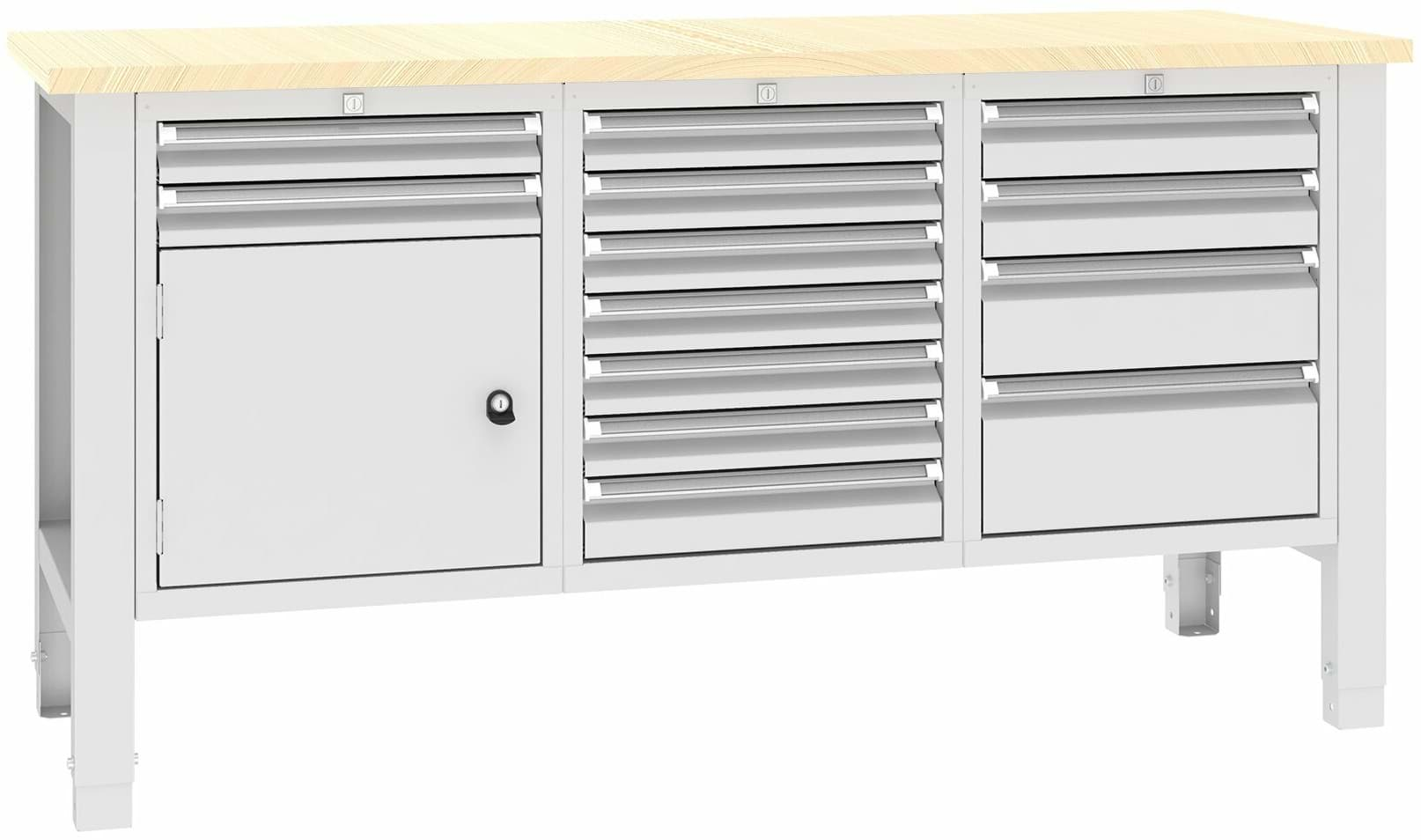 Bild von Werkbank SWT 17/8, var. Höhe, 1765x620x850-900 mm LxTxH