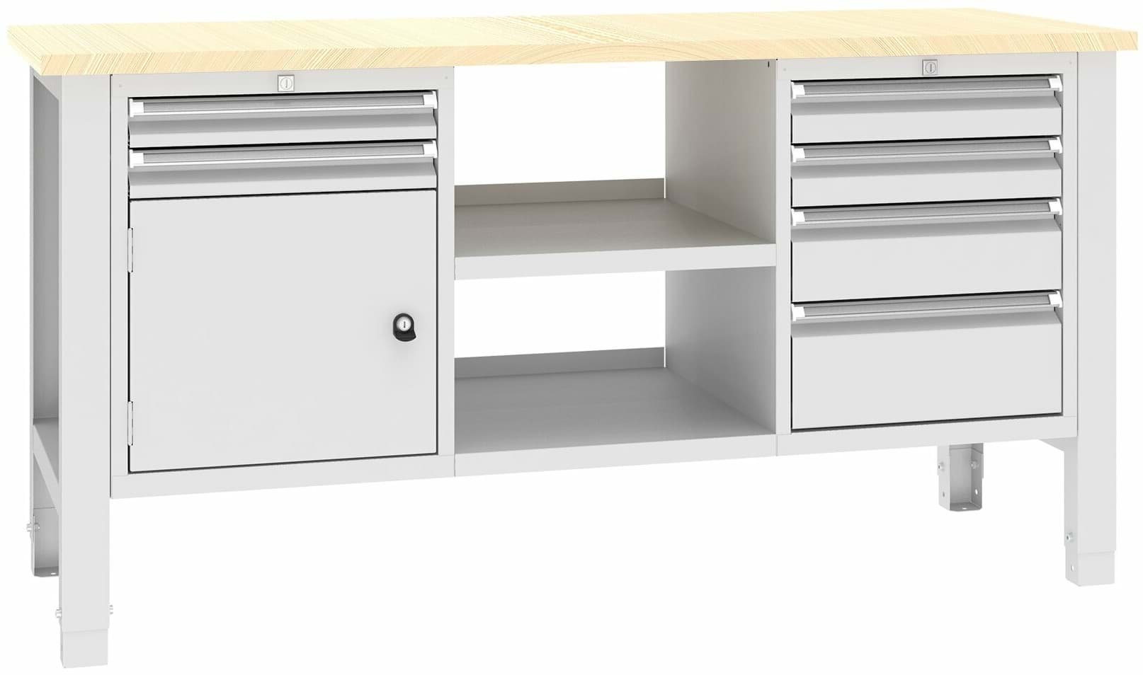 Bild von Werkbank SWT 17/9, var. Höhe, 1765x620x850-900 mm LxTxH